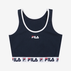 Fila Heritage Tape Series Bra Top - Naisten Rintaliivit - Laivastonsininen | FI-56492